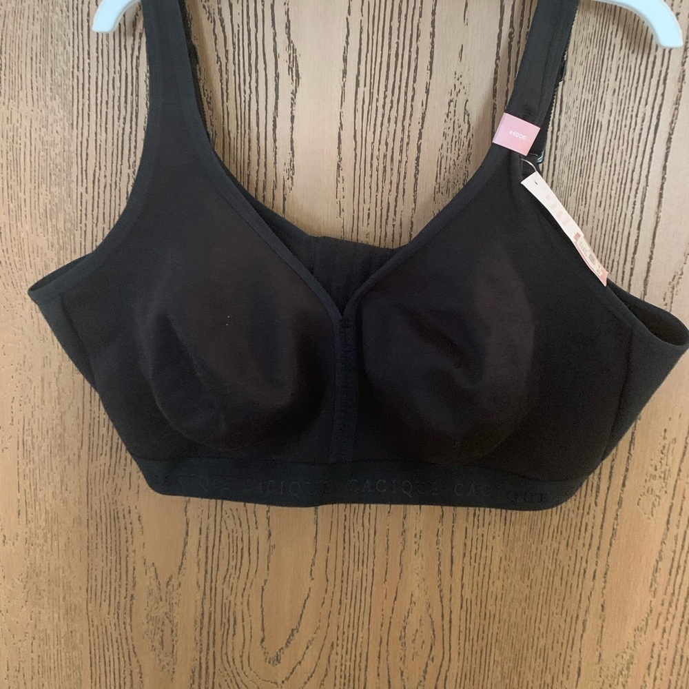 Lane Bryant Cacique Collection Black Wireless Comfort Bra